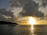 SEYCHELLES - 178 - Praslin, tramonto ad Anse Lazio